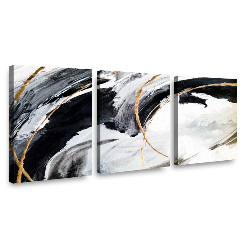 Canvas trio Black Nam 70x50cm.-0