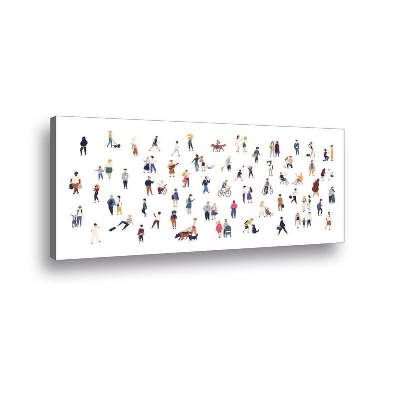 Canvas 90x45 cms Gente-0