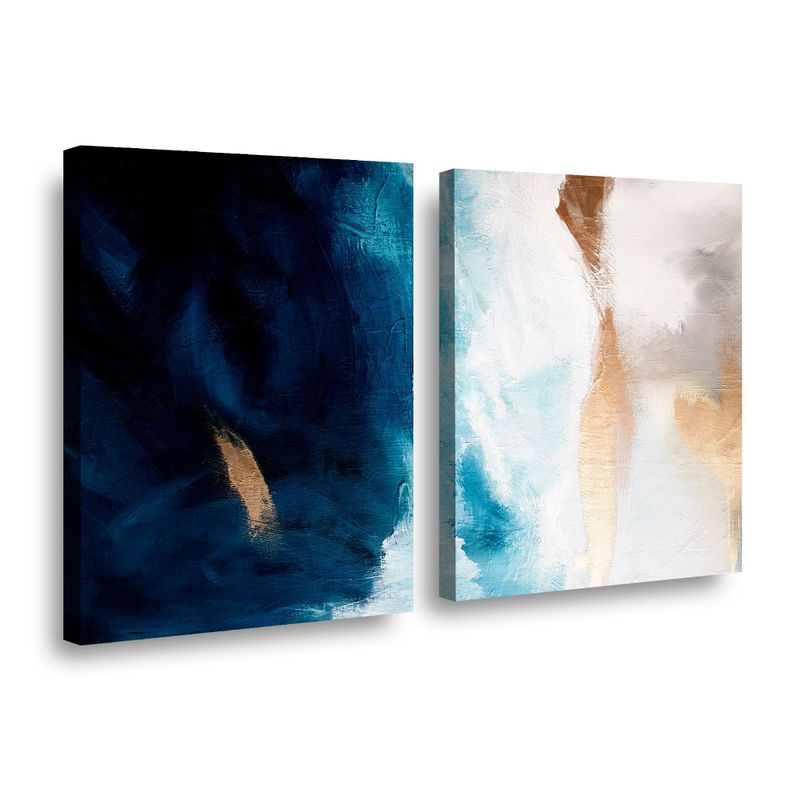 Canvas duo Blue Oil 70x50cm.-0