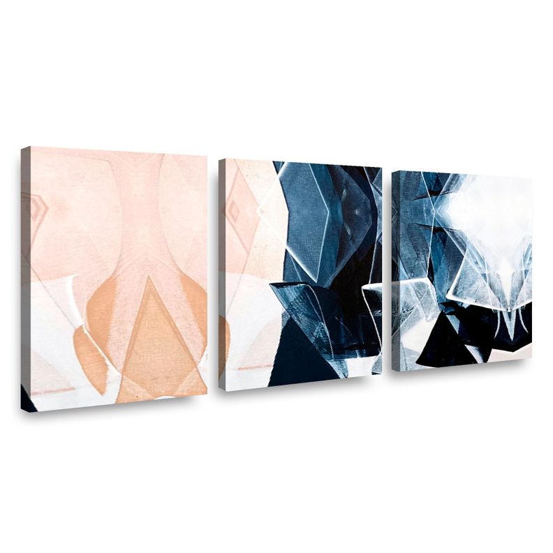 Canvas trio Abstracto Rombox 70x50cm.-0