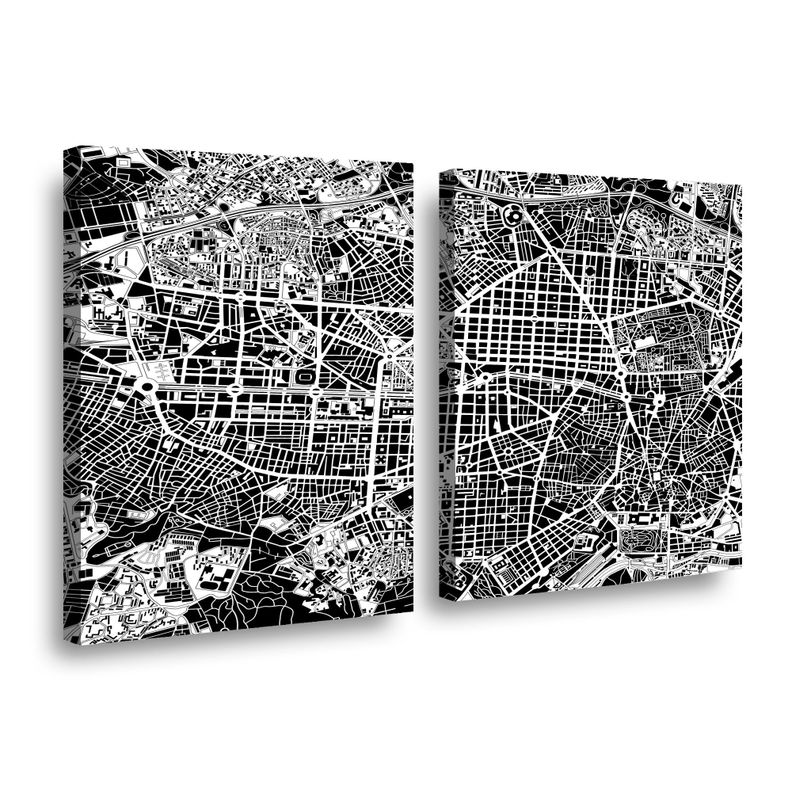 Canvas duo Map City 70x50cm.-0