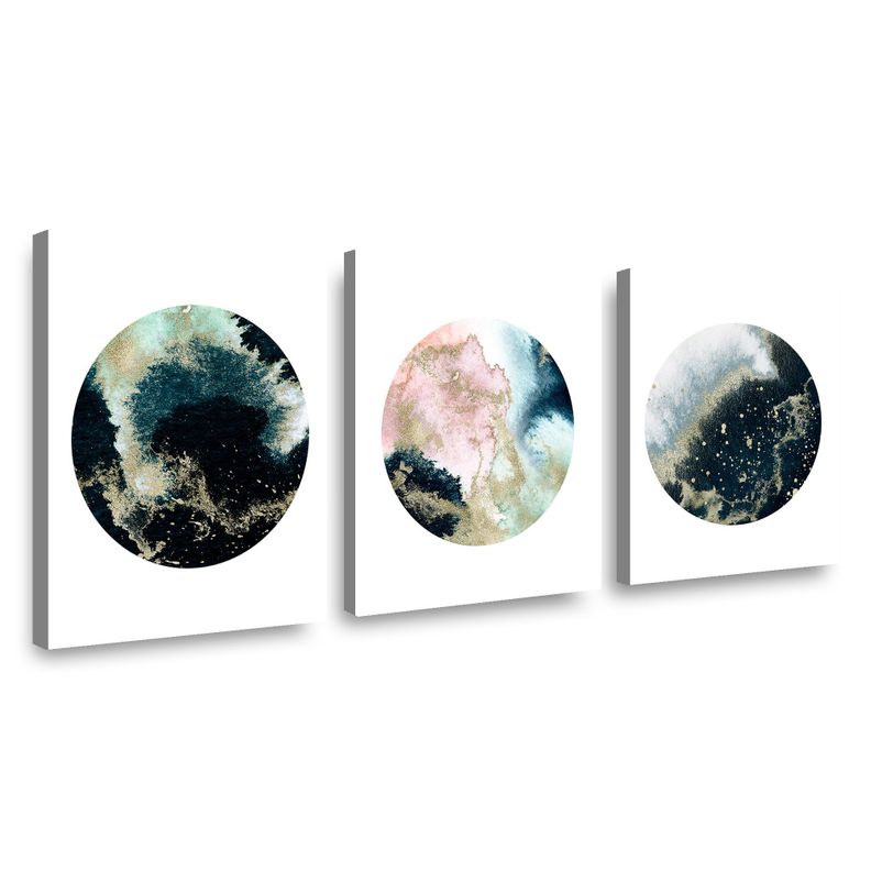 Canvas trio Circles 70x50cm.-0