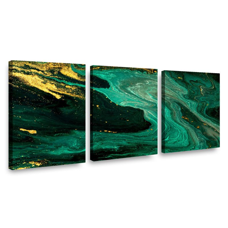 Canvas trio Marmol Verde 70x50cm.-0