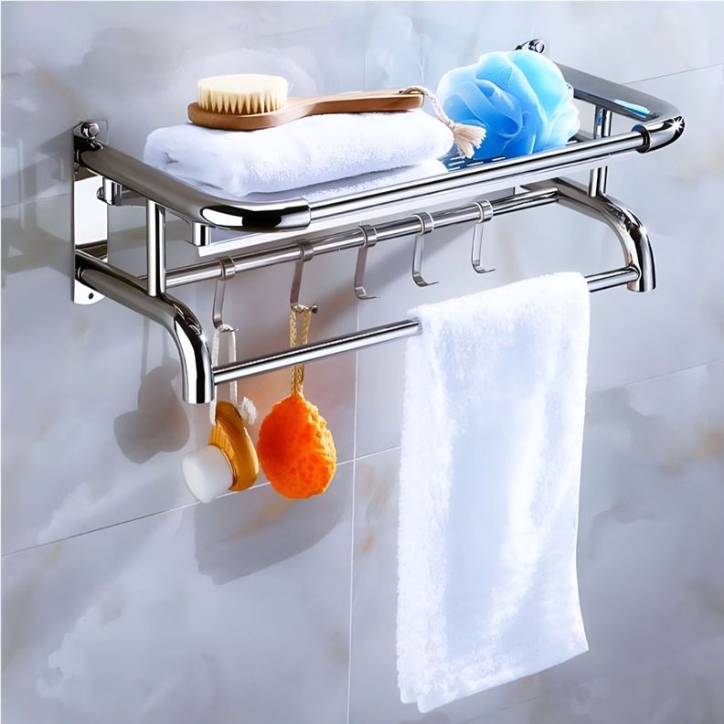 Estante Organizador Baño Toallero Acero inoxidable Vidrio-5