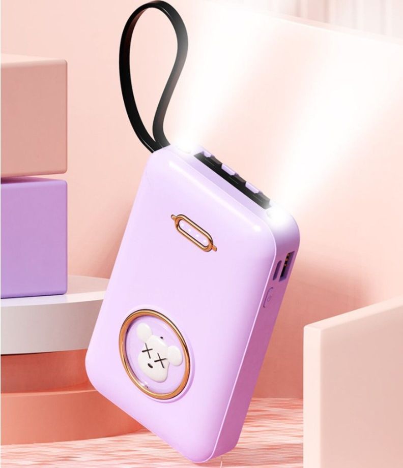 Cargador Power Bank 20000 mAh Cartoon Portatil USB Lau-7