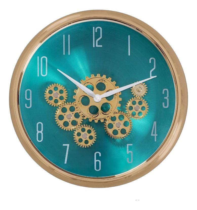 Reloj Pared Engranajes Móviles Silencioso Decorativo Jhn-0