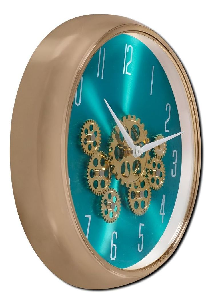 Reloj Pared Engranajes Móviles Silencioso Decorativo Jhn-1