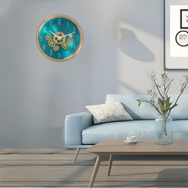 Reloj Pared Engranajes Móviles Silencioso Decorativo Jhn-3