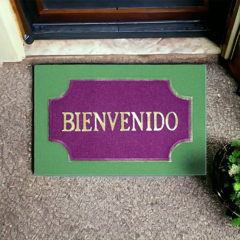Set de 3 Alfombra Decorativa Antideslizante Bienvenido Jhn-7