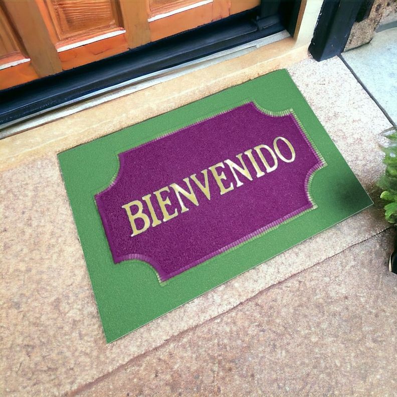 Set de 3 Alfombra Decorativa Antideslizante Bienvenido Jhn-8