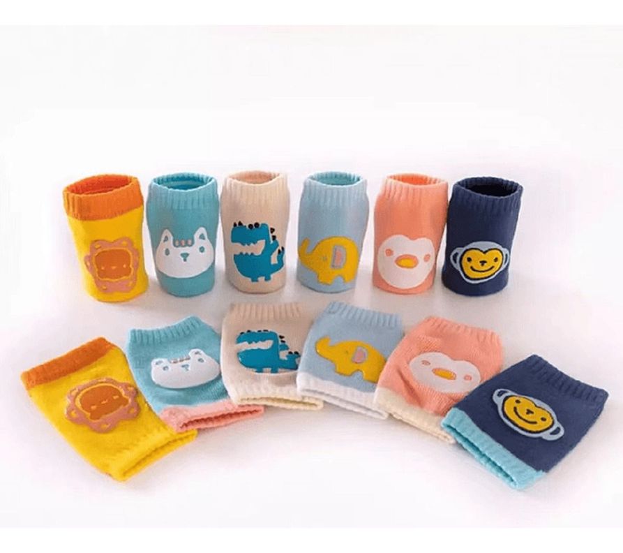 Set 12 Rodilleras Unisex Proteccion Antideslizante Bebes Lau-0