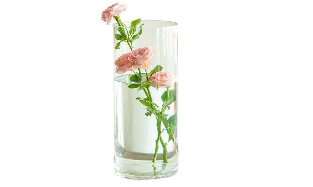 Florero Jarro Vidrio Planta Flores Decora Cocina Sala Lau-1