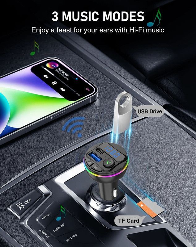 Transmisor Manos Libre G46 Carro USB Audio Microfono Lau-4