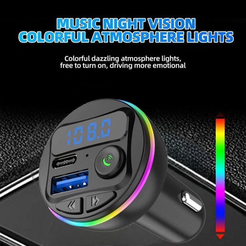 Transmisor Manos Libre G46 Carro USB Audio Microfono Lau-5