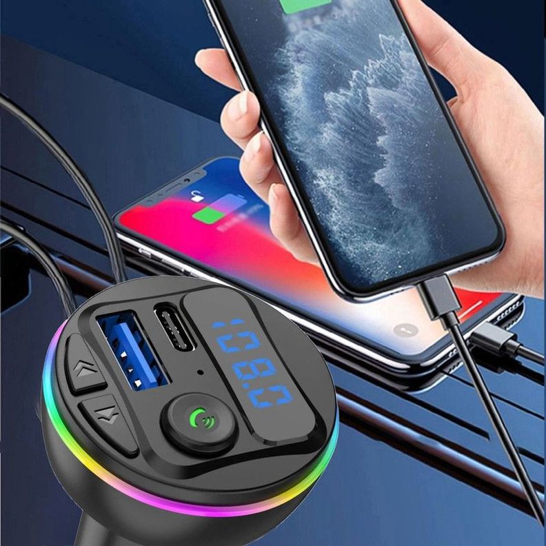 Transmisor Manos Libre G46 Carro USB Audio Microfono Lau-6
