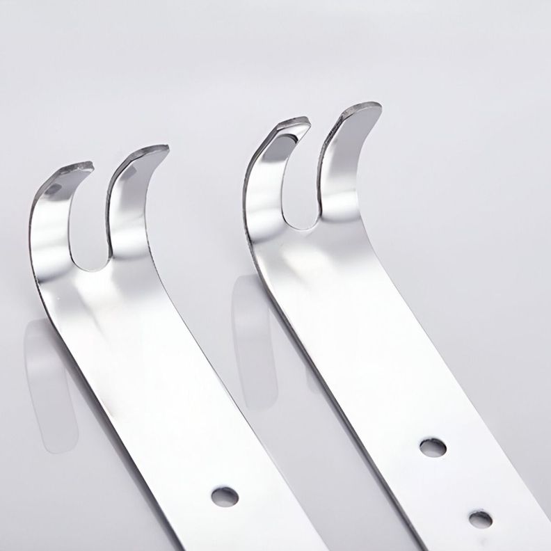 Estante Organizador Baño Vidrio Acero Inoxidable 30cm Jhn-1