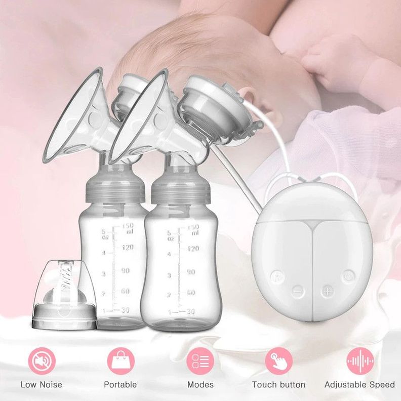 Extractor Leche Multifuncional Doble Portatil Mama Lau-1