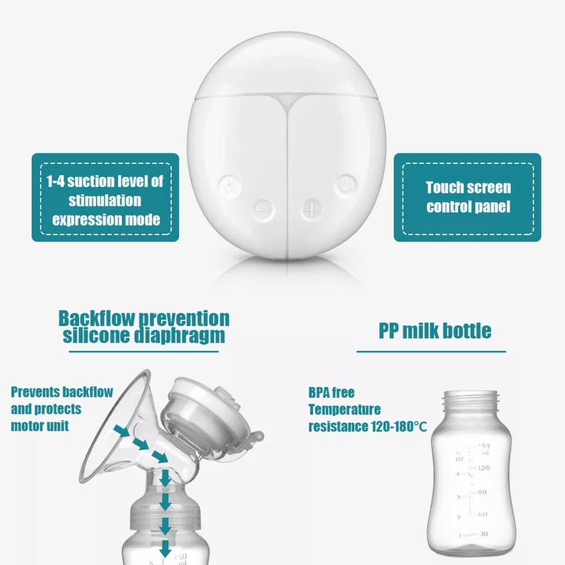 Extractor Leche Multifuncional Doble Portatil Mama Lau-7