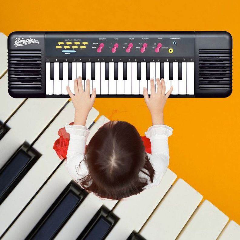 Juguete Piano Teclado Musical Niños 32 Teclas Lau-3