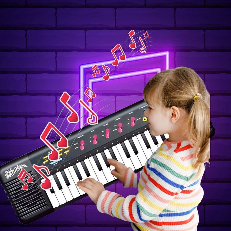 Juguete Piano Teclado Musical Niños 32 Teclas Lau-5