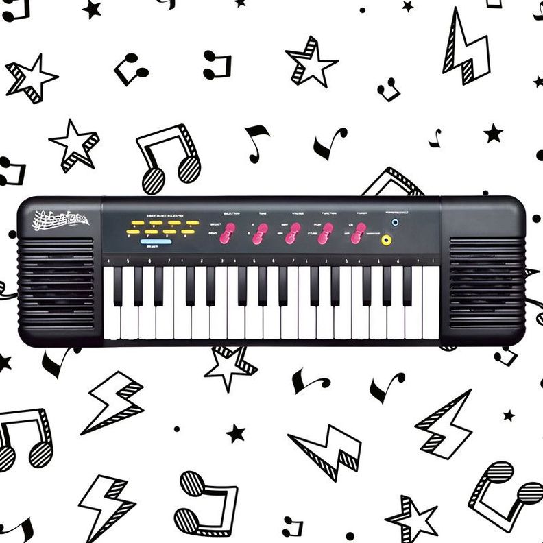 Juguete Piano Teclado Musical Niños 32 Teclas Lau-6