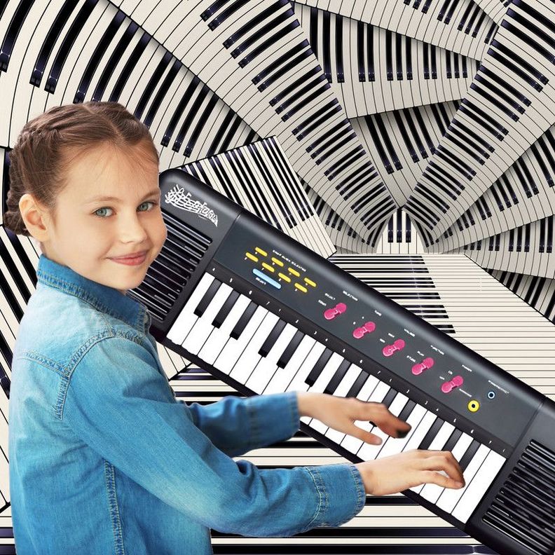 Juguete Piano Teclado Musical Niños 32 Teclas Lau-7