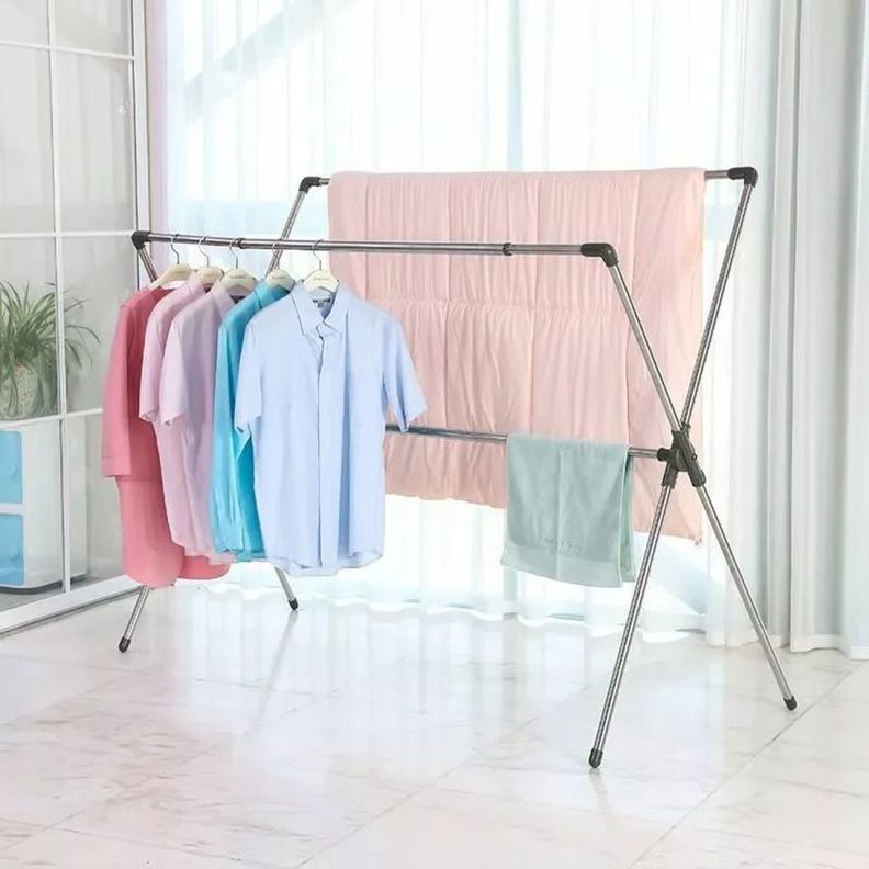 Perchero Tendedero Plegable Ropa Seca Acero Inoxidable Jhn-1
