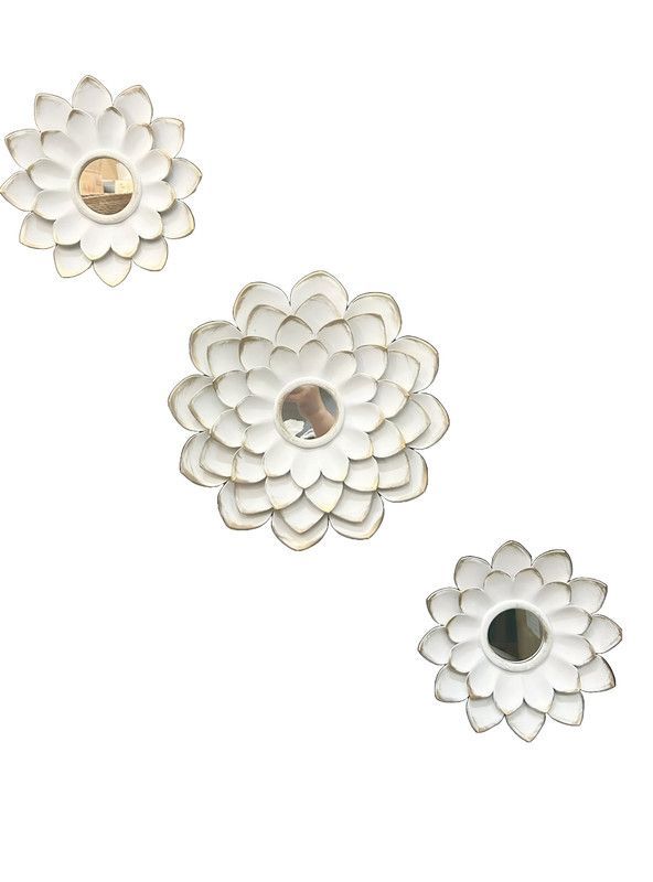 Espejo Decorativo Flor Bohemio Pared Sala Hogar Lau-2