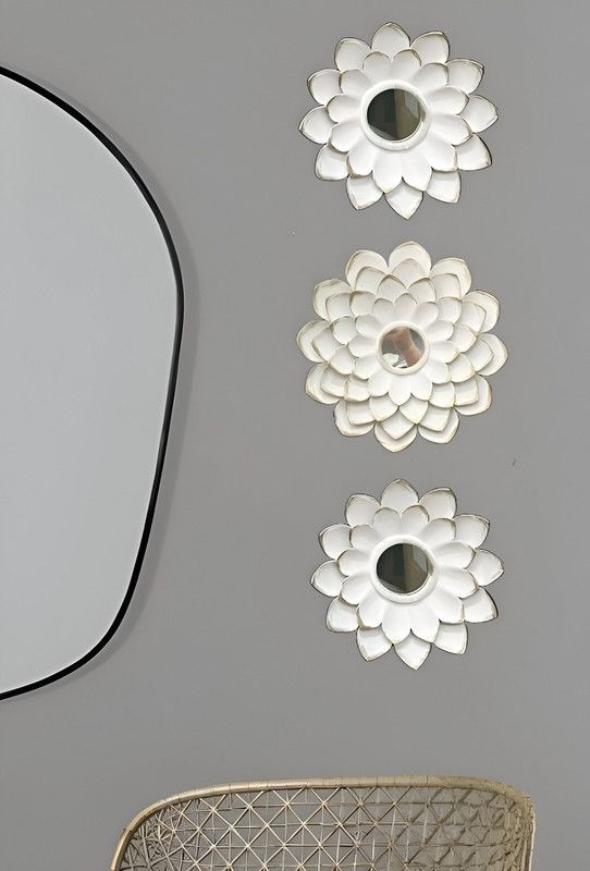 Espejo Decorativo Flor Bohemio Pared Sala Hogar Lau-8