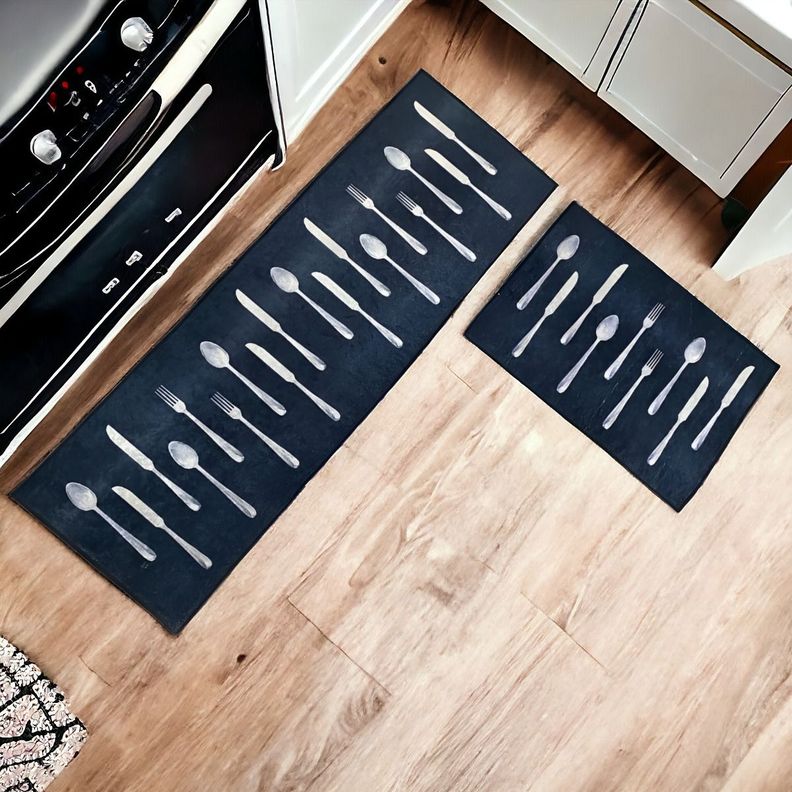 Alfombra Cocina 2 Piezas Antideslizante Entrada Baño Jhn-4