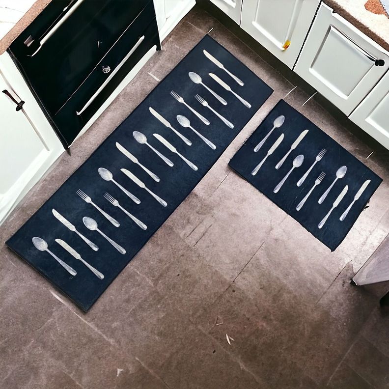 Alfombra Cocina 2 Piezas Antideslizante Entrada Baño Jhn-5