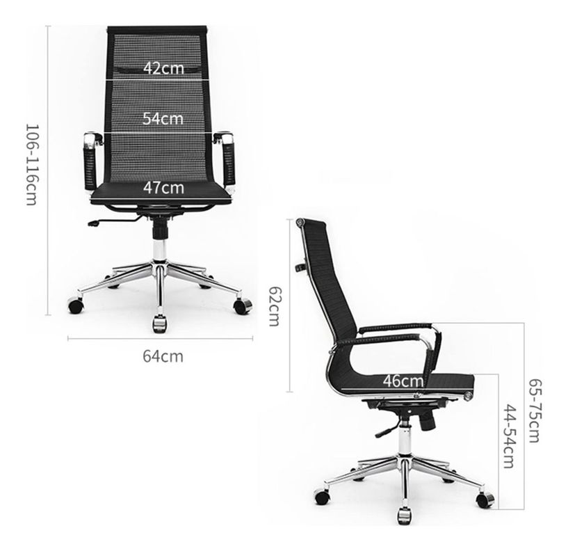 Silla Oficina Ergonómica Escritorio Giratoria Ideal Jhn-3