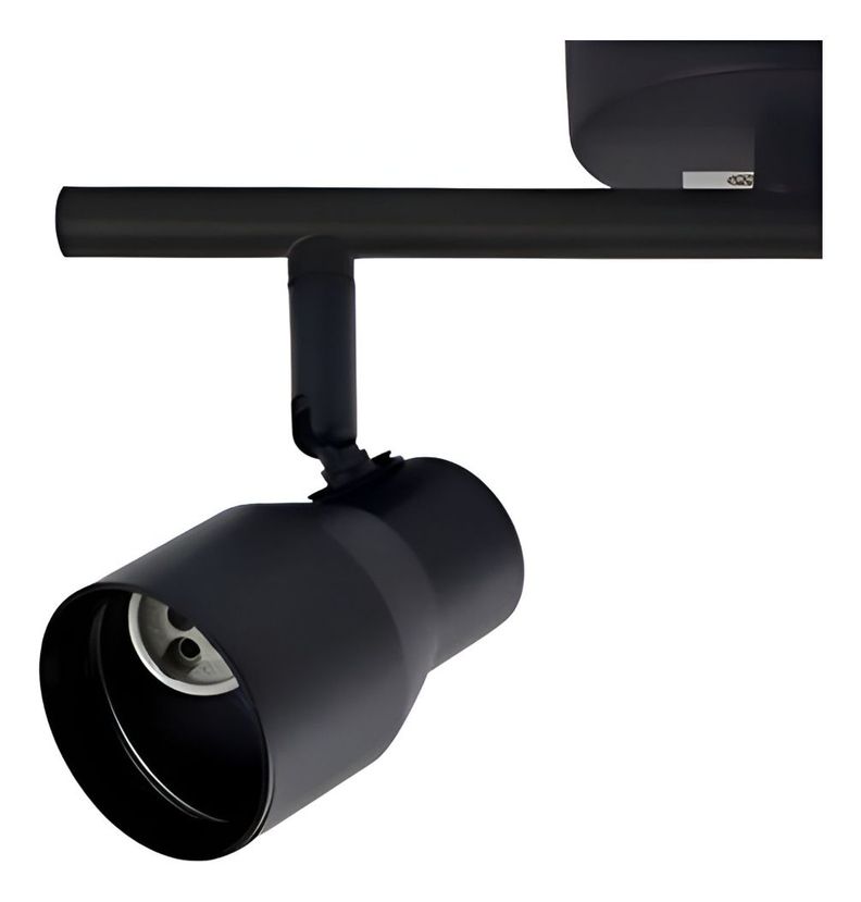 Lámpara Pared Techo LED Negro 2 Luces Ajustable Jhn-7