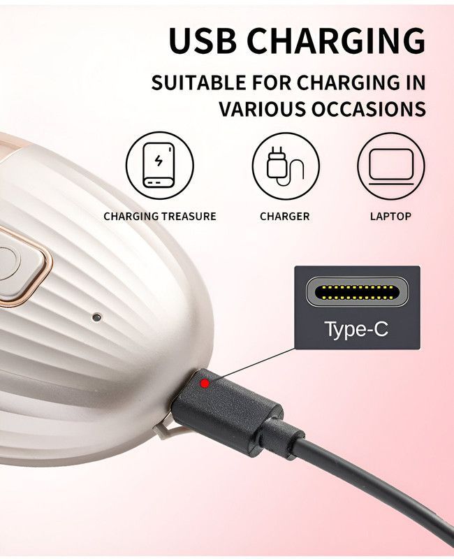Depiladora Mini Mujer Bikini Recargable Portatil Usb Lau-5