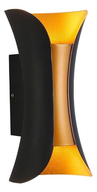 Lámpara Pared Moderna LED Exteriores Interiores Negra Jhn-0