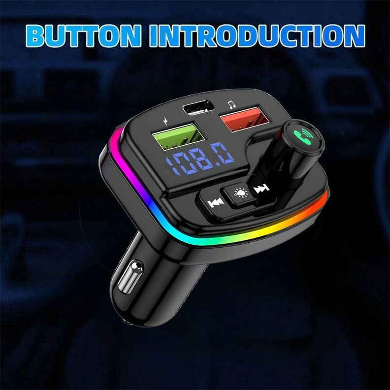 Transmisor Manos Libres Bluetooth Carro M13 Audio USB Lau-1