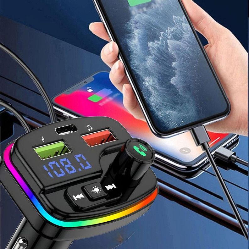 Transmisor Manos Libres Bluetooth Carro M13 Audio USB Lau-6