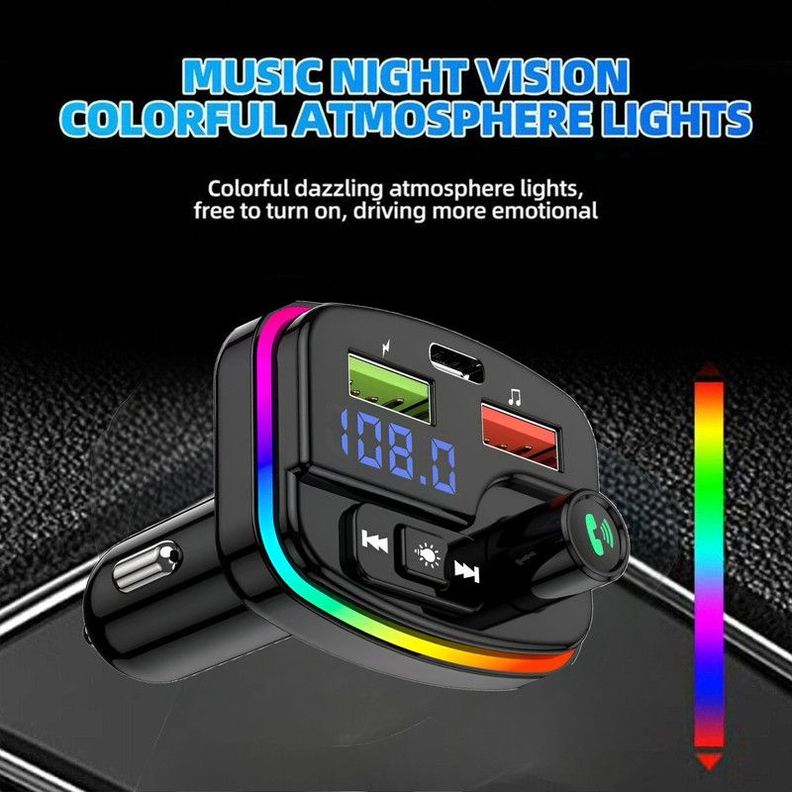 Transmisor Manos Libres Bluetooth Carro M13 Audio USB Lau-8