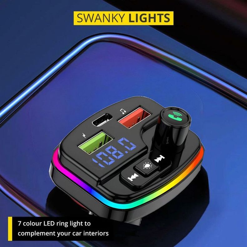 Transmisor Manos Libres Bluetooth Carro M13 Audio USB Lau-9