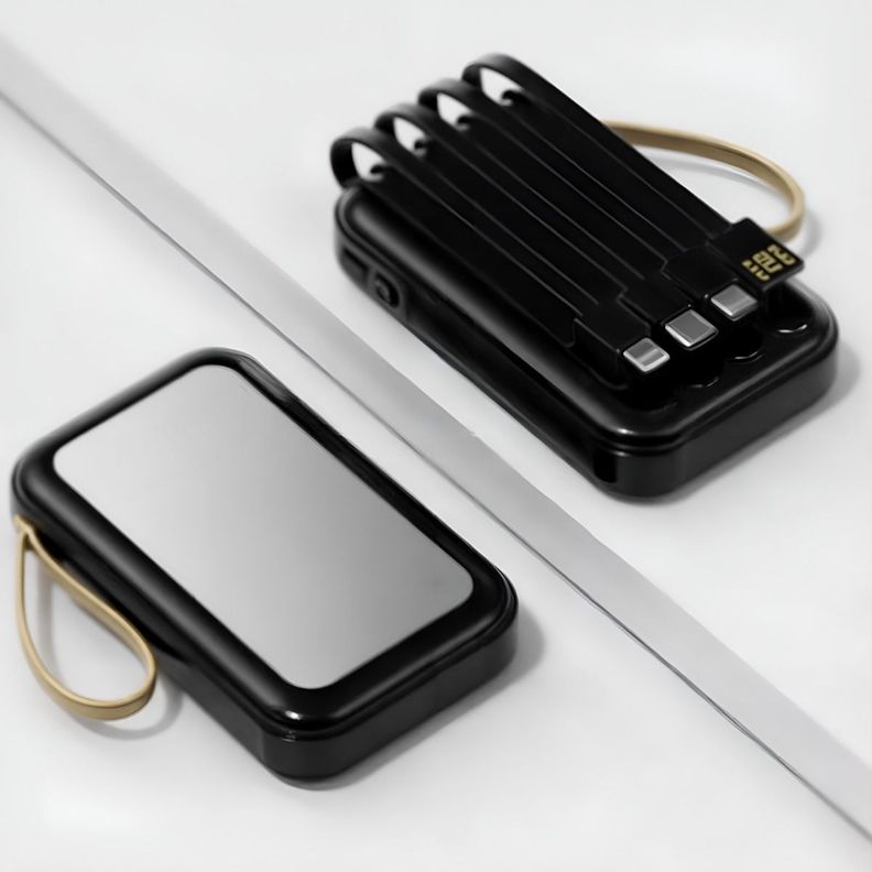 Cargador Inalámbrico Portátil LED Cables integrados 4en1-3