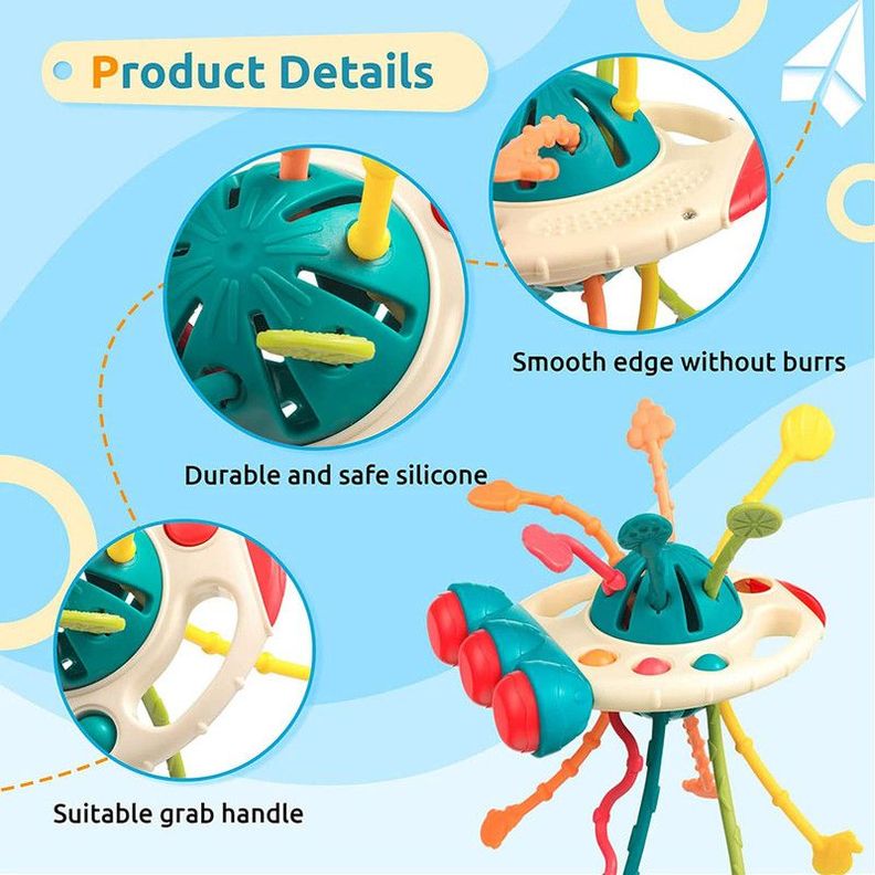 Juguete Sensorial Silicona Desarrollo Psicomotor Bebe Lau-7