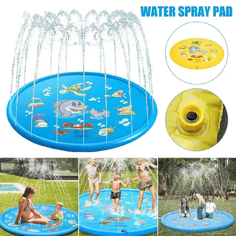 Alfombra Rociador Agua 1.7M Aire Libre Diversion Niños Lau-9