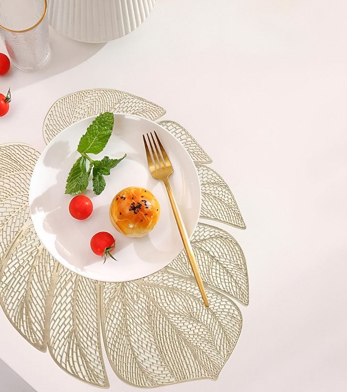 Set 8 Individuales Mantel Hoja Hueca Comedor Cocina Lau-4