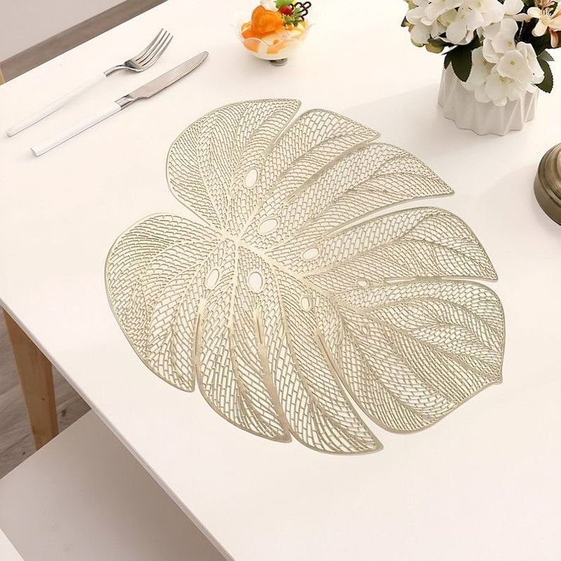 Set 8 Individuales Mantel Hoja Hueca Comedor Cocina Lau-5