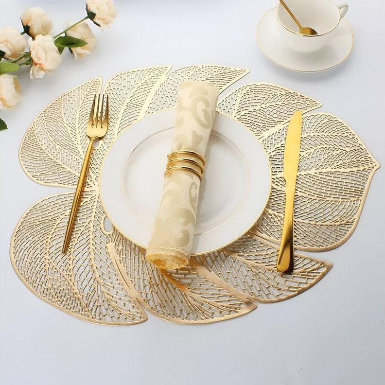 Set 8 Individuales Mantel Hoja Hueca Comedor Cocina Lau-7