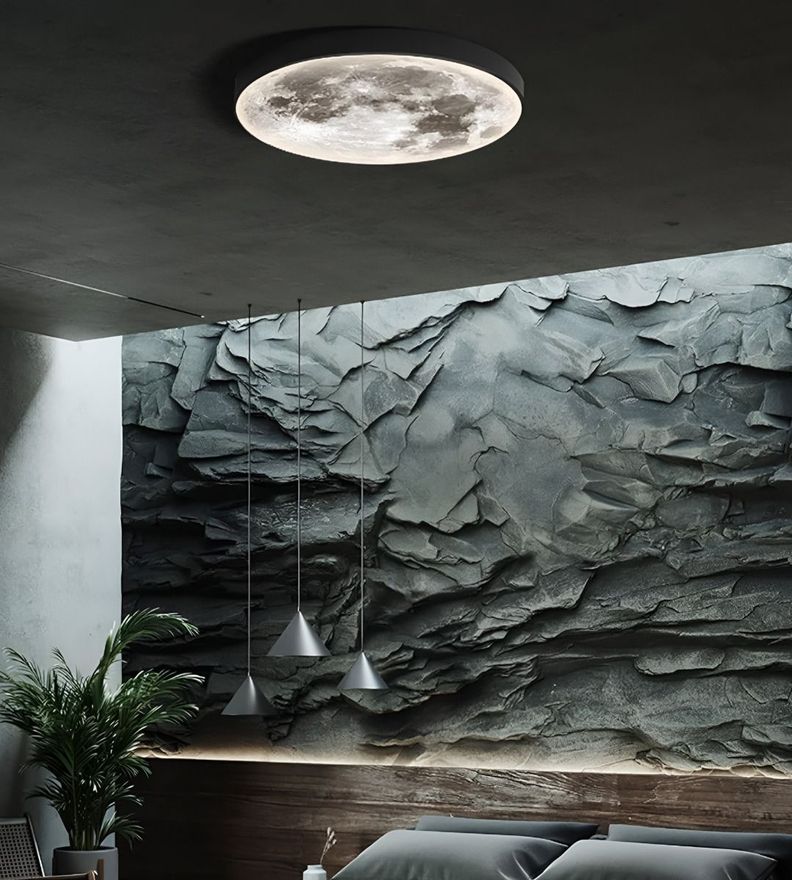 Aplique Pared Luna 3D Lámpara LED Techo Decoración Jhn-7