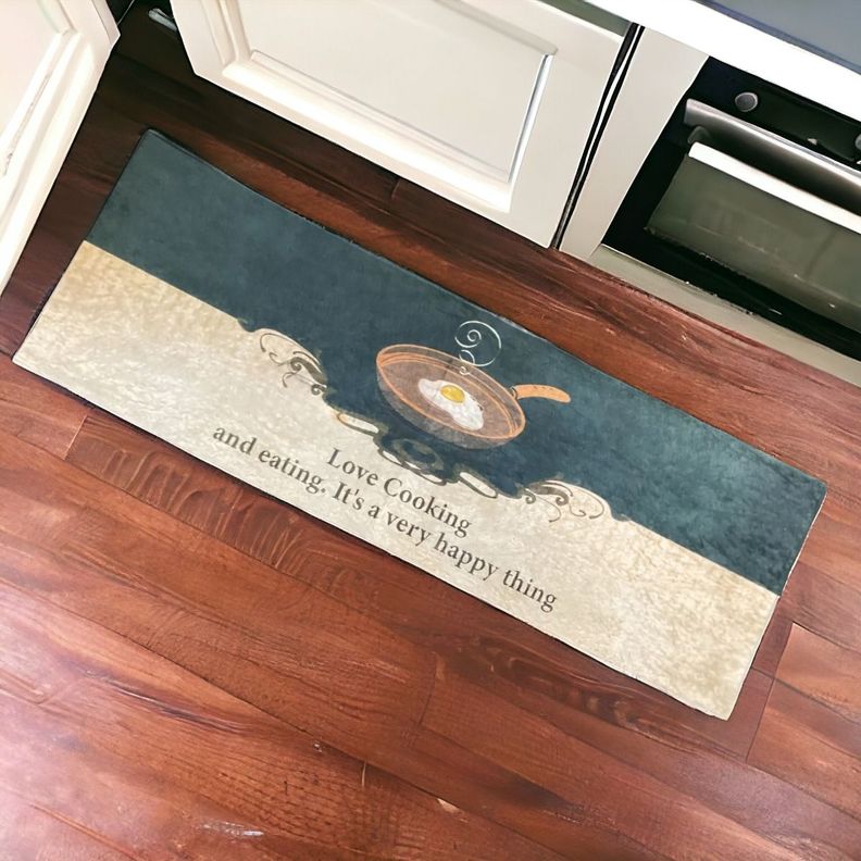 Alfombra Decorativa Cocina 2 Piezas Antideslizante Piso Jhn-9