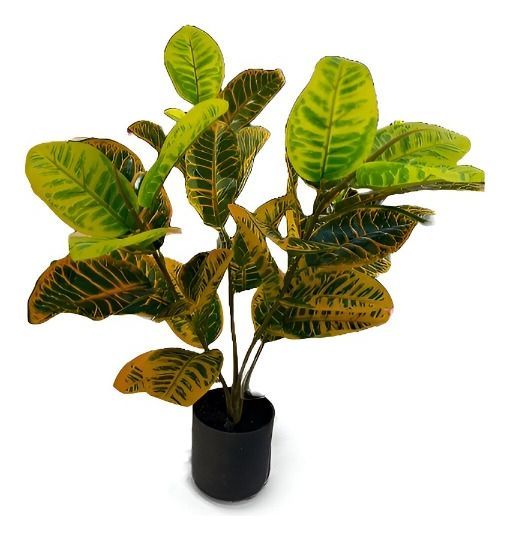 Planta Artificial Crotón Decoración Hogar Piso 75cm Jhn-1