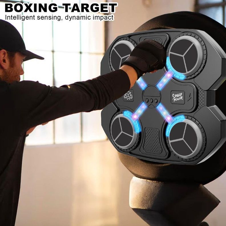 Maquina Boxeo XS Led Guantes Musical Entretenimiento Lau-5