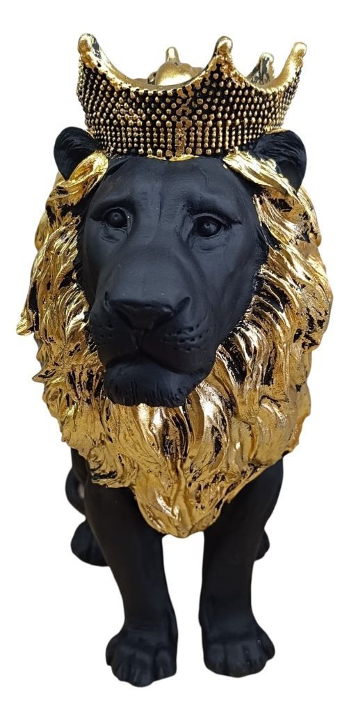 Figura Coleccionable Estatua León Sentado Decoración Jhn-1